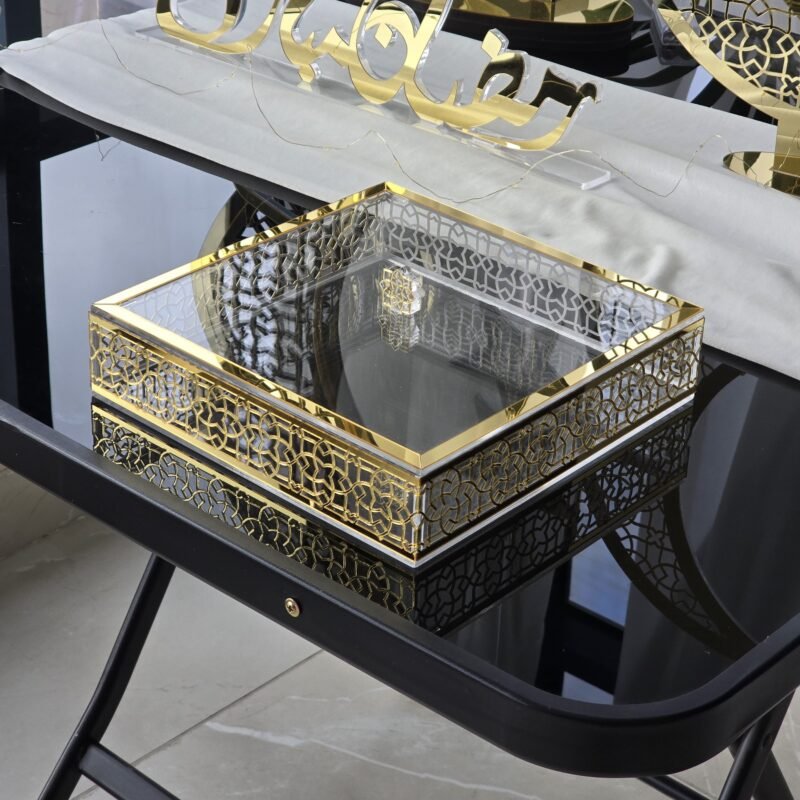 25cm Dessert Box in Gold