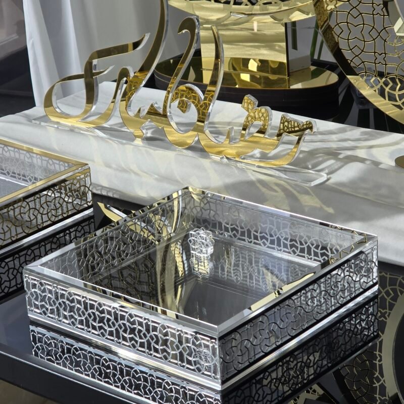 25cm Dessert Box in Silver