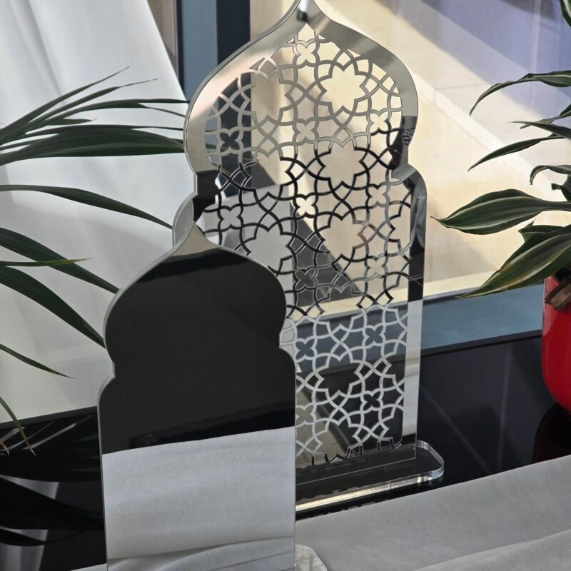 Pack of Floral Mihrab and Plain Mihrab in Silver